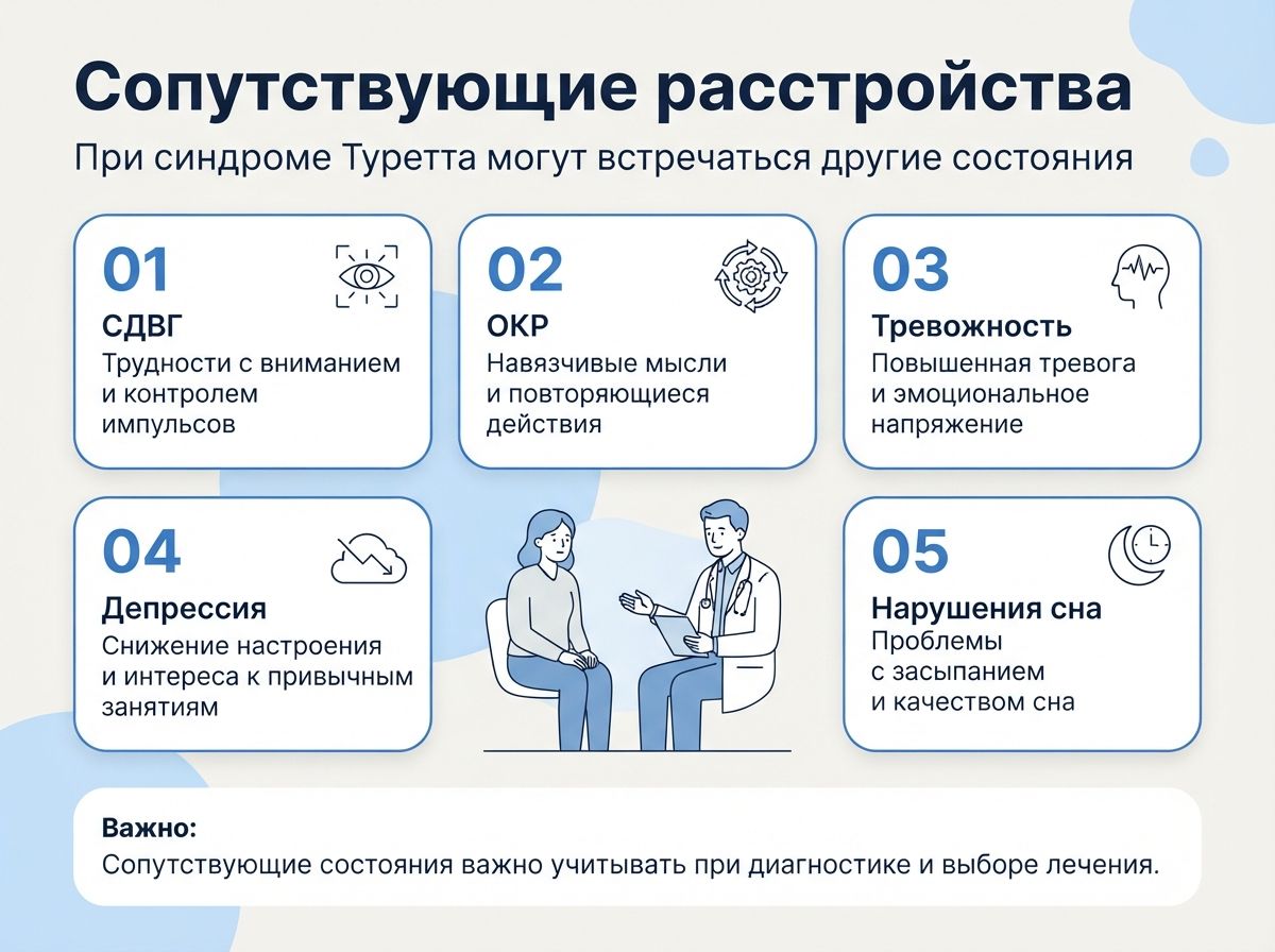 Лечение синдрома Туретта в Кореизе инфографика
